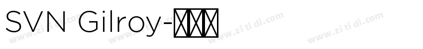 SVN Gilroy字体转换